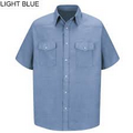 Red Kap Men's Short Sleeve Deluxe Western Style Uniform Shirt